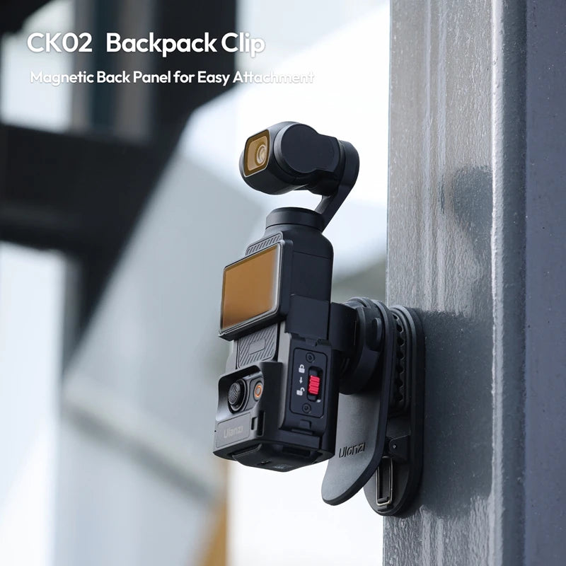 ឈុតក្លីបស្ពាយក្រោយ Ulanzi CK01 CK02 ម៉ាញេទិករហ័សសម្រាប់កាមេរ៉ា Gopro DJI Pocket 3 DSLR