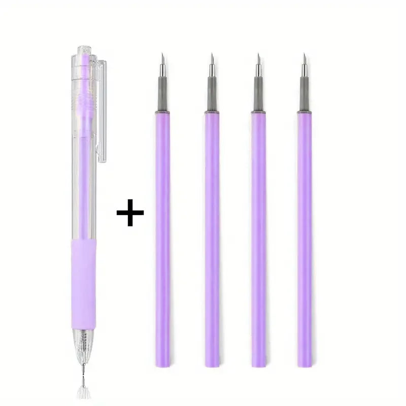 1+4PCS/5PCS Pen Knife Mini Press Piece Pen Function Mini Account Sticker Art Knife Paper Art Knife Pen Cutting Paper Knife