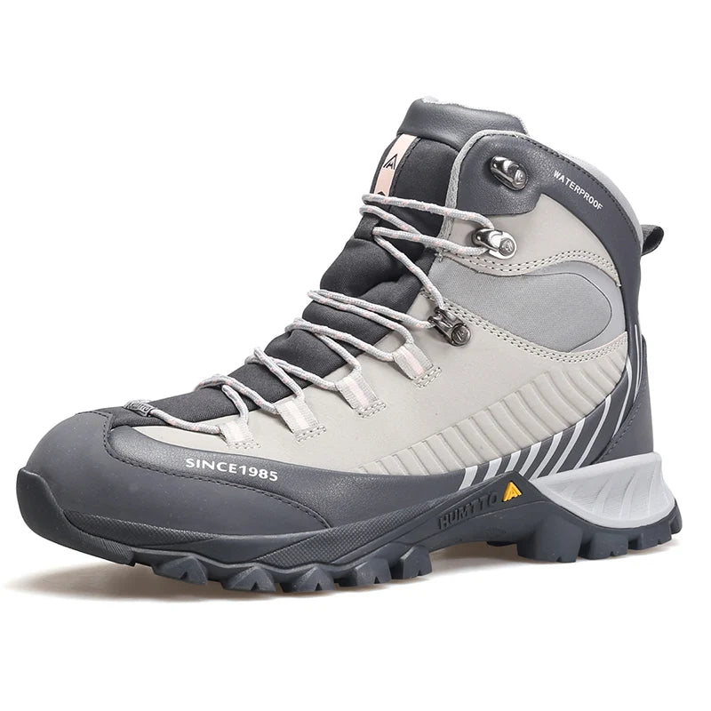 HUMTTO Non-slip Hiking Boots Leather Women's Sports Shoes Winter Outdoor Safety Sneakers Breathable Trekking Shoes for Women