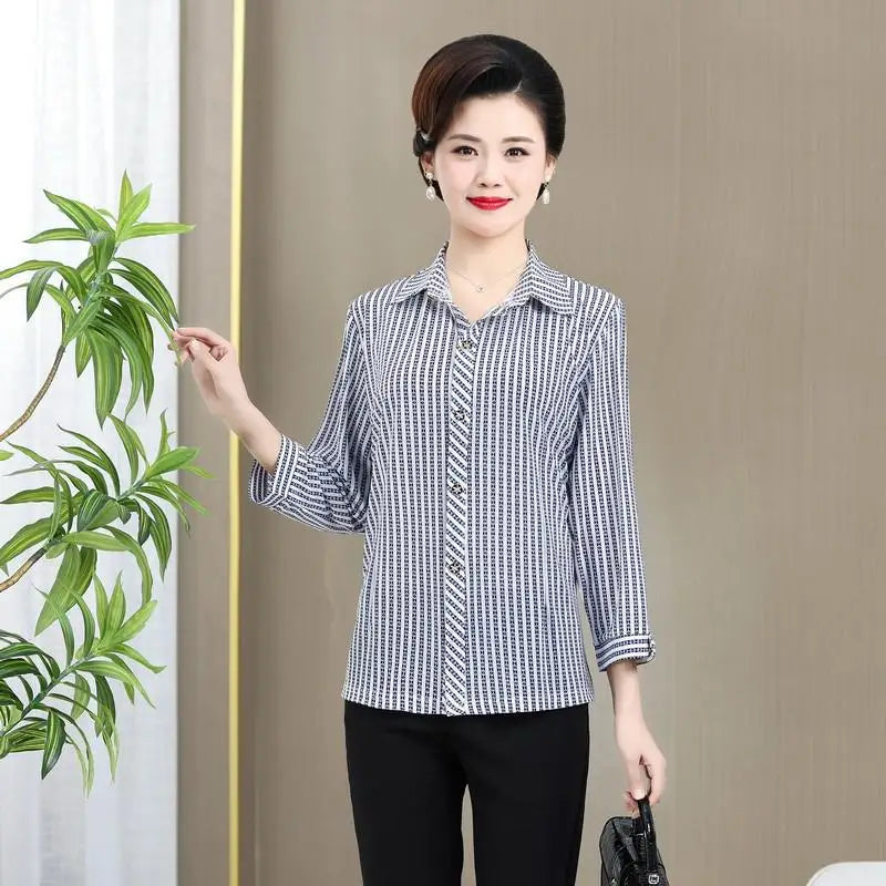 អាវ យឺត ឆ្នូត បោះពុម្ព ទាន់សម័យ សម្រាប់ នារី ថ្មី សម្រាប់ រដូវក្ដៅ អាវ កាឌីហ្គែន ដៃ ពាក់កណ្តាល ក បែប ប៉ូឡូ ថ្មី សម្លៀកបំពាក់ នារីៗ