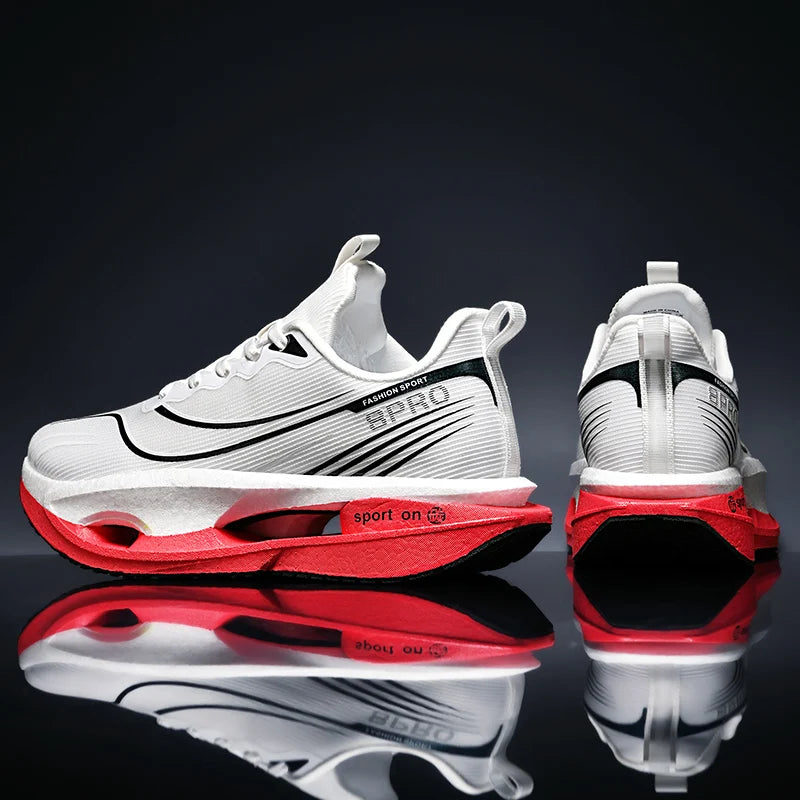 Men Women carbon casual sneakers four season breathable light outdoor racing running shoes Couples soft-soled speed sports shoes