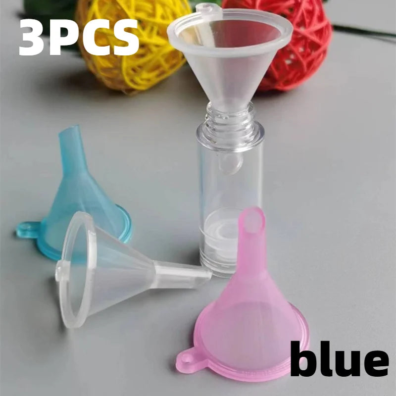 3pcs Mini Funnels,Small Clear Plastic Funnels for Bottle Filling,Perfume,Essential Oils,Arts And Crafts Supplies.Allocation tool