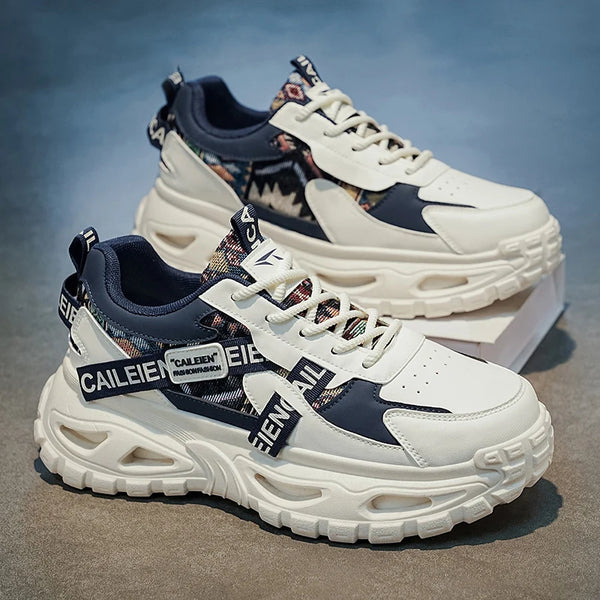 Chunky sneakers four seasons men's breathable light soft sole comfort outdoor running sports shoes fashion casual walking shoes