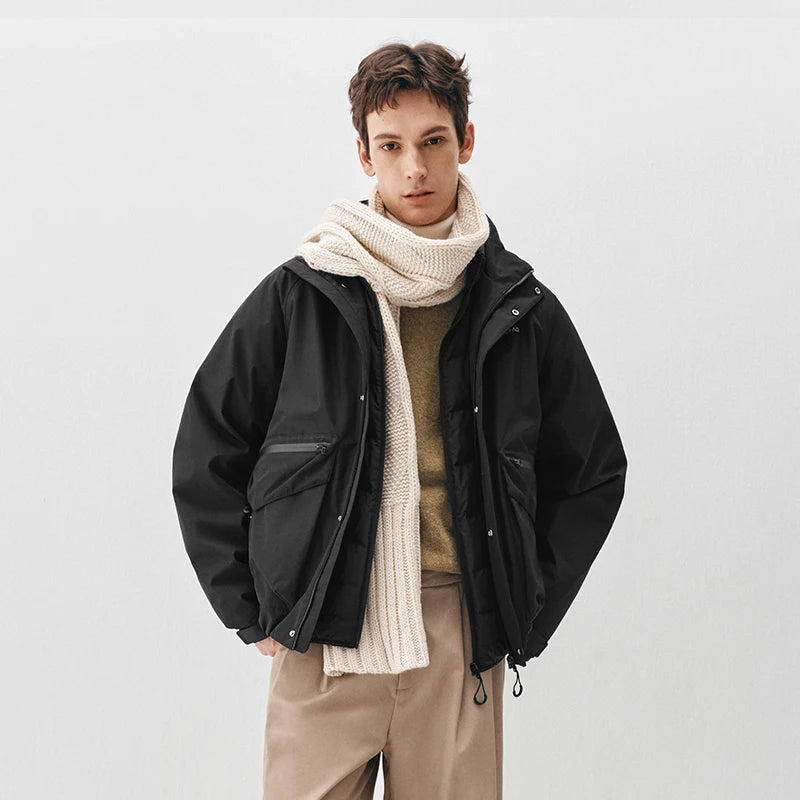 Semir Men Down Jacket Outdoor Protection 2026 Winter Warm Insulation Cold Weather Everyday Style Outdoor Layer Clean Silhouette
