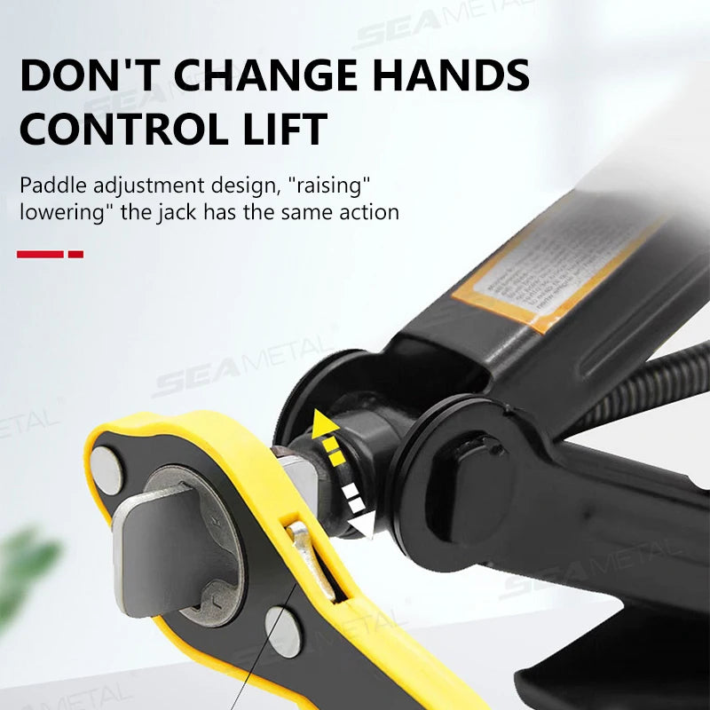 SEAMETAL Universal Ratchet Wrench Tire Jack Removal Tool Auto Labor Saving Wrench Cross Jack Rocker Arm Hand Tools Accessories