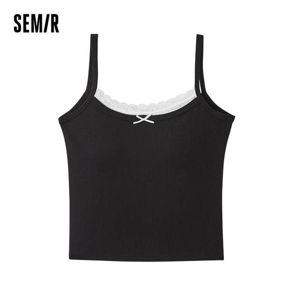 អាវកាក់ស្ត្រី Semir តុបតែងដោយចរ ក តុបតែងលម្អដោយធ្នូ ទាន់សម័យ ស្លៀកនៅផ្ទះ អាវរដូវក្តៅ ឆ្នាំ២០២៦