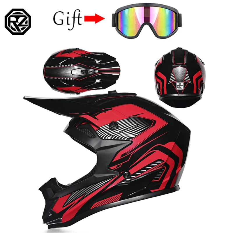Professional Racing Motocross Helmet Off Road Helmet Motorcycle Off-Road Cartoon Childrenr ATV Motorcycle MTB Helmet