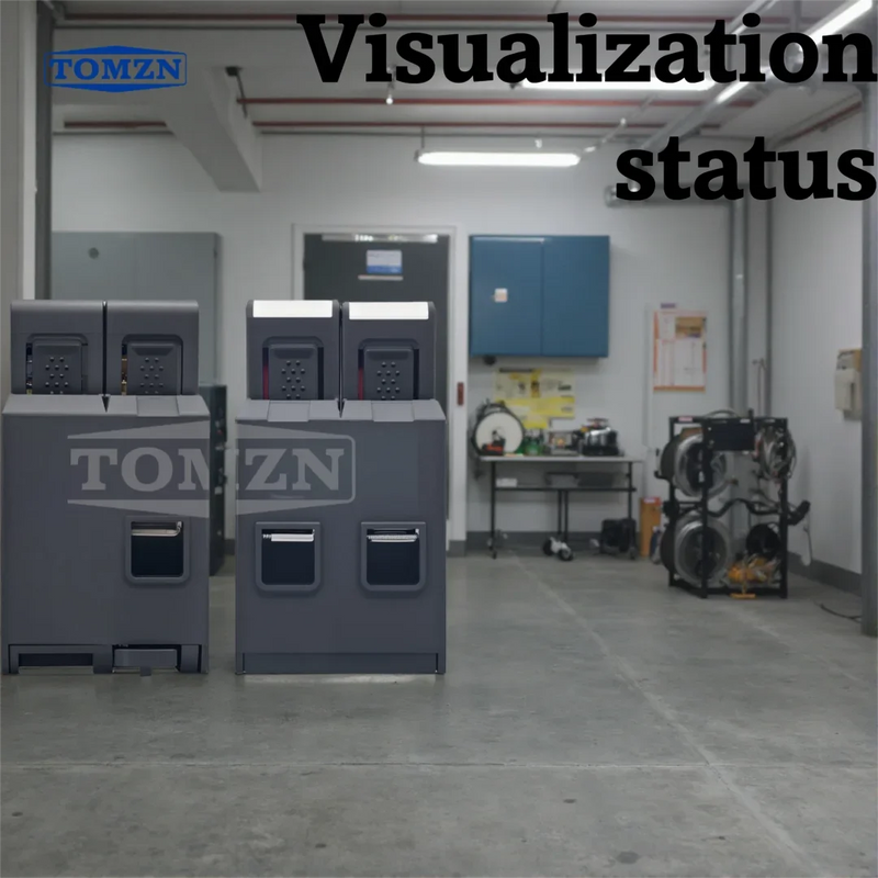 TOMZN N-PE Surge Protector SPD 1P+NPE & 3P+NPE, Discharge Tube 20-50kA, 230V/380V AC, Pluggable T1+T2  Flame-Retardant Housing