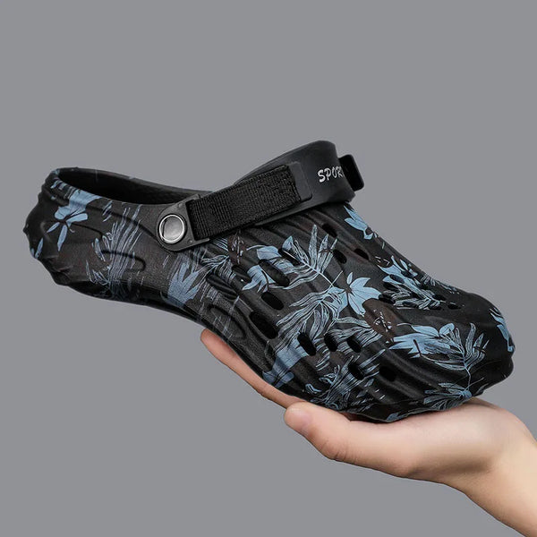 Lightweight Rubber Sandals Men Big Size 46 47 Garden Shoes Beach Sandals Soft Breathable Summer Shoes Zuecos Hombre