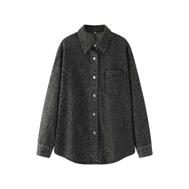 Semir Women Shirt Denim Long Sleeve Oversize Soft Loose Retro Street Style 2026 Autumn Mid Length Casual Blouse Daily Wear
