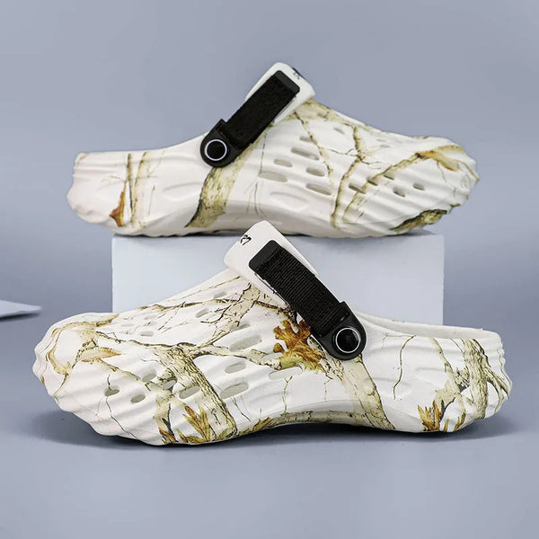 Lightweight Garden Shoes Men Big Size 46 47 Rubber Sandals Summer Shoes Beach Sandals Soft Breathable Zuecos Hombre