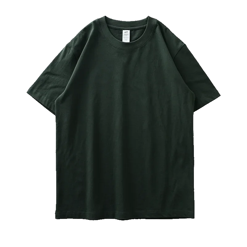 DUKEEN 8.1Oz 230gsm Men's Pure Cotton T Shirts 2025 Summer New Oversizes Solid Color T-Shirts for Men and Women Customizable