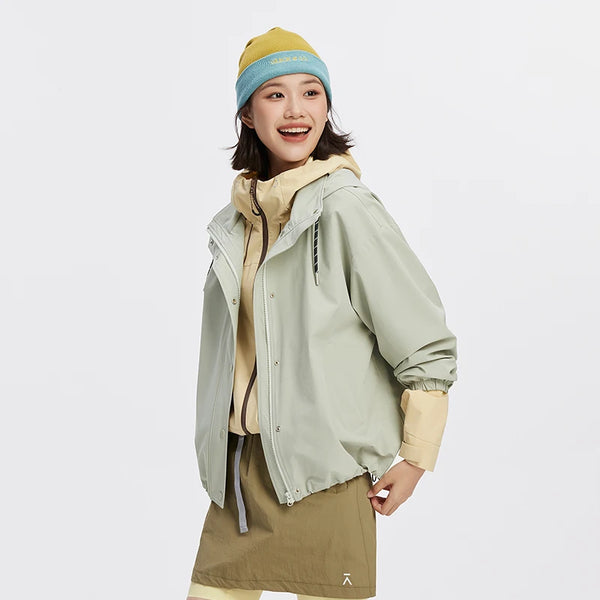 អាវក្រៅស្ត្រី Semir ធន់នឹងទឹក ការពារខ្យល់ រលុង ការពារខាងក្រៅ ទីក្រុង រដូវស្លឹកឈើជ្រុះ ទម្ងន់ស្រាល ពាក់ប្រចាំថ្ងៃ 2026