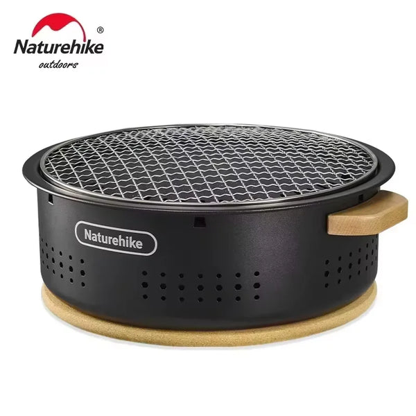 Naturehike Cool Camping Gear Outdoor Barbecue Griddle Round Tabletop Barbecue Grill Portable Carbon Stove Charcoal Grill Stove