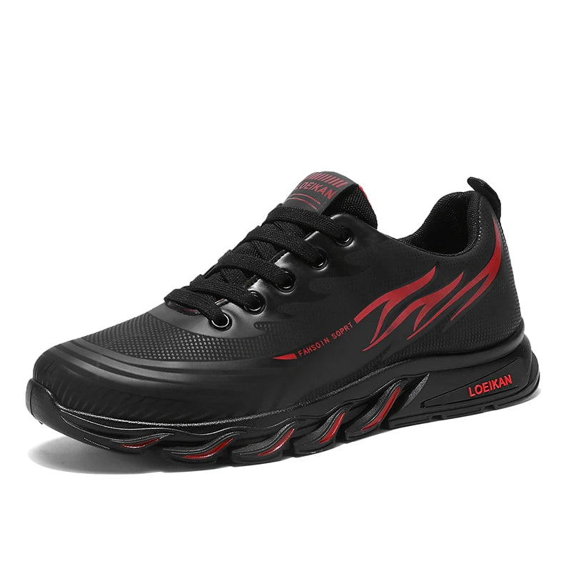 Men's plus size light casual sneakers Four seasons breathable soft sole comfort outdoor racing running student speed sports shoe