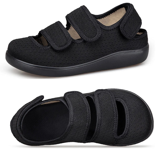 Men's Wide Toe Sandals Diabetic Shoes Hook & Loop Designs Lightweight Breathable for Swollen Feet with Arch Support Sandals