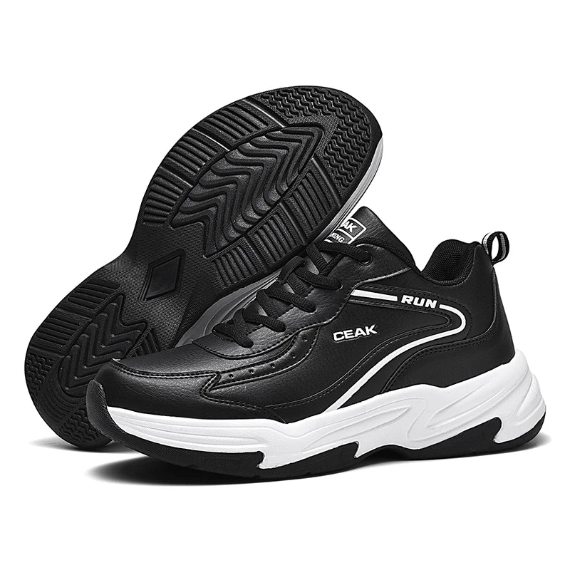 Men's Plus-Size Light Casual Sneakers Four Seasons New Breathable Soft-Sole Non-Slip Outdoor Running Shoes Student Sports Shoes