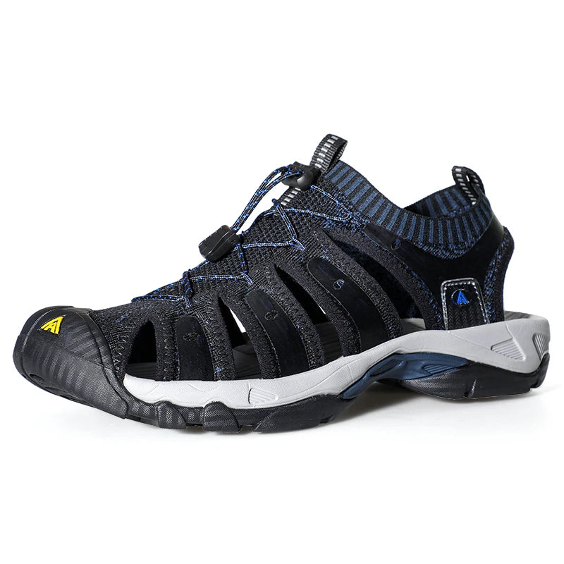 HUMTTO Summer Hiking Shoes Outdoor Sandals for Men Breathable Water Beach Mens Sandals Climbing Quick Dry Trekking Sneakers Man