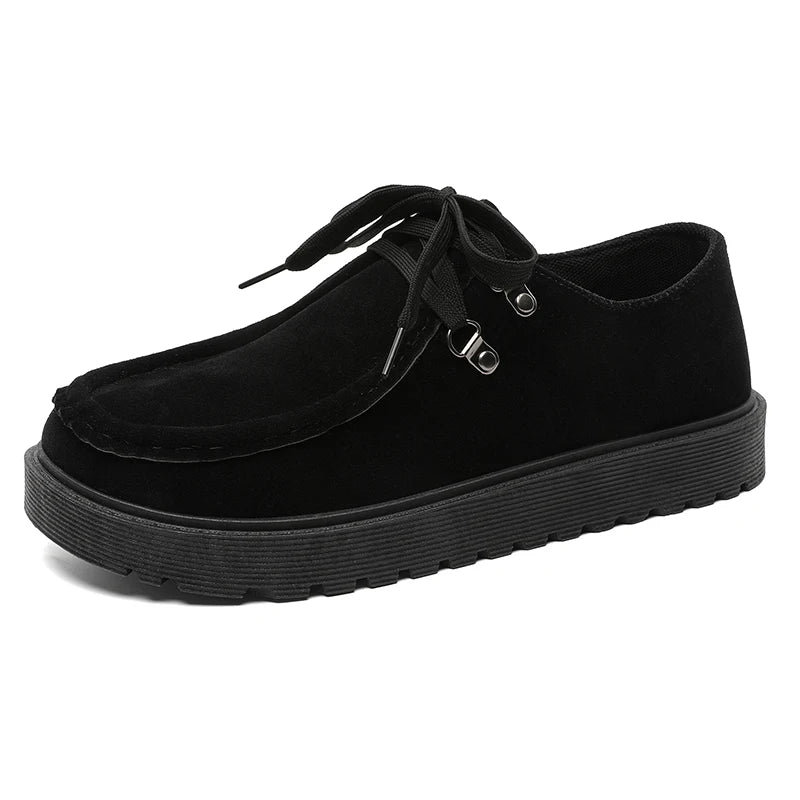 Men's thick-sole casual shoes Four seasons new flat Anti slip outdoor walking shoes Fashion light soft soled sports tide shoes