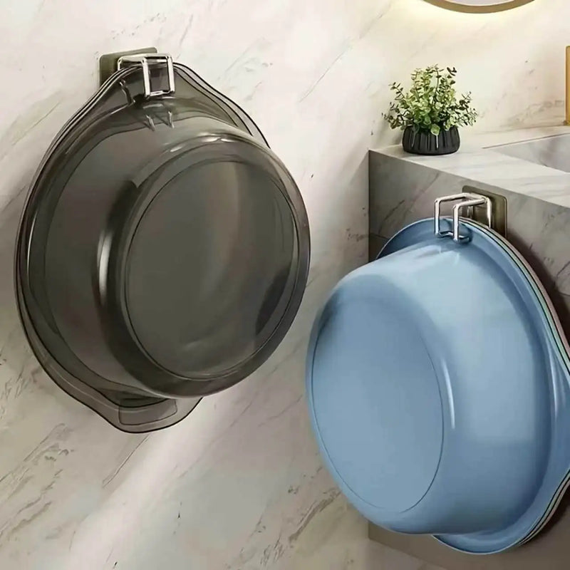 Basin Hook Household Wall Hanging Basin Storage Rack Bathroom Basin Folding Storage Rack Toilet Basin Storage Rack