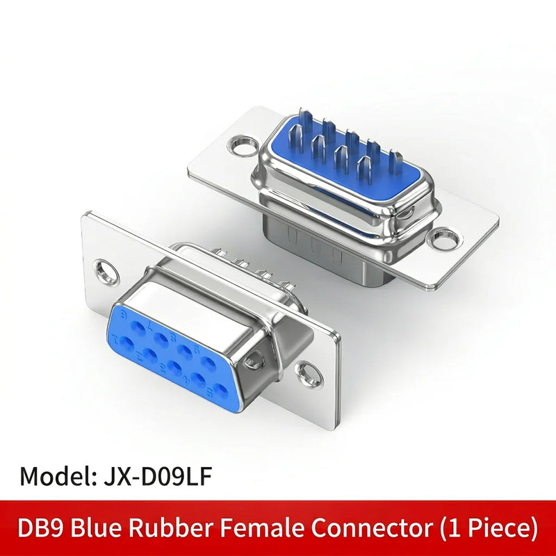 DIVEDEER DB9 Male & Female Connectors 9-Pin RS232/485 Serial Port Adapter COM Port Plug for PLC