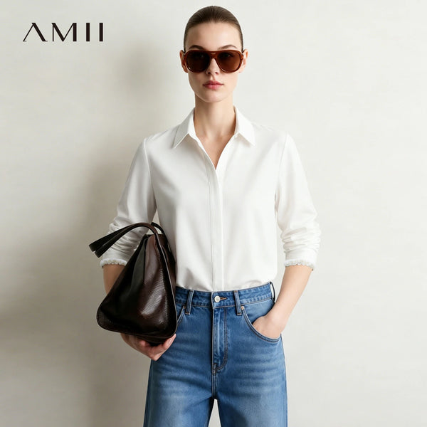 អាវដៃវែង Amii កអាវធំ អាវខ្លី អាវខ្លីសាមញ្ញ អាវធំ និងអាវសម្រាប់នារី រដូវស្លឹកឈើជ្រុះ ឆ្នាំ២០២៦ 12623115