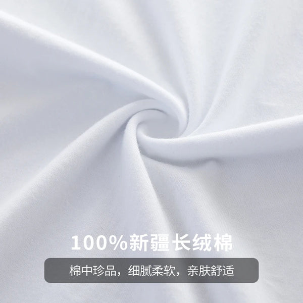 DUKEEN Sleeveless T-Shirt Men's Summer Cotton Tops Solid Color Fitness Clothes White Sports Undershirt Unisex