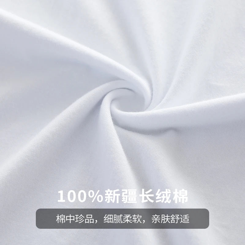 DUKEEN Sleeveless T-Shirt Men's Summer Cotton Tops Solid Color Fitness Clothes White Sports Undershirt Unisex