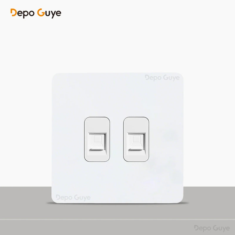 Toggle Switch White Stainless Steel Panel Retro Lever Switch AC110-250V 1 2 3 4Gang 2Way Wall light Switch Dual EU/France Socket