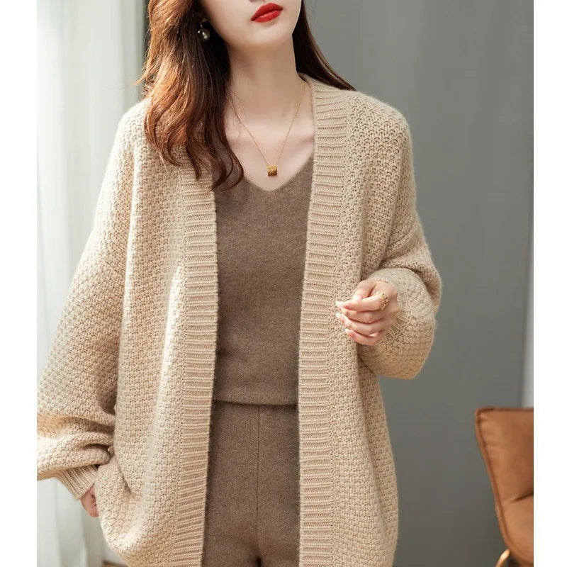 Thicken Autumn Winter Cardigans For Woman Coat New Korean Fashion Knitwears Sweater Cardigans Para Mujer Ladies Tops