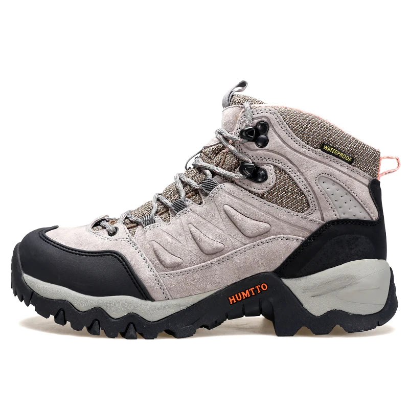 HUMTTO Trekking Shoes for Women Waterproof Sports Climbing Hiking Boots Woman New Winter Luxury Designer Outdoor Womens Sneakers