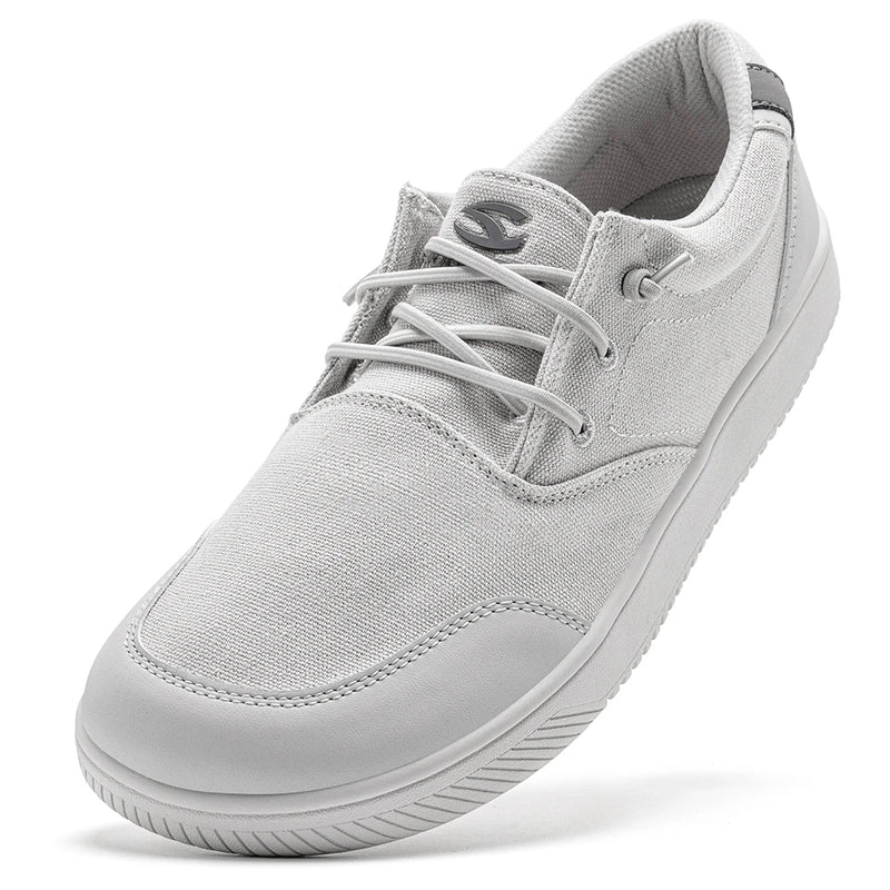 HOBIBEAR Unisex Barefoot Loafers Shoes Wide Toe Canvas Lightweight Sneakers Non Slip Casual Comfortable Boat Shoes