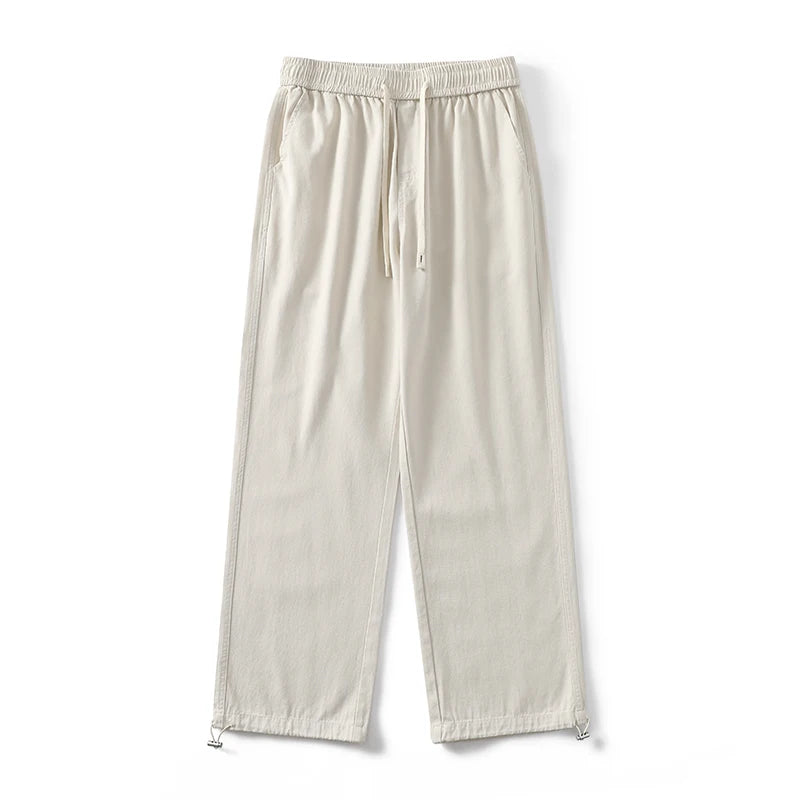 Dukeen 2025 Man Drawcord Pants Korean Trend Style Casual Sweatpants Spring and Autumn Fashion Loose Jogger Men's Clothing