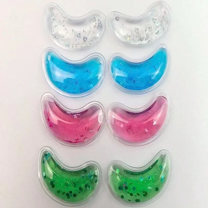 2pcs Hot & Cold Gel Eye Mask, Lip & Face Care, Reusable Ice Packs, Skincare Tools, Ideal Gift for Women.Cold compress tool