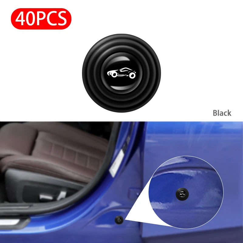 SEAMETAL 8/40pcs Door Shock Absorber Pads Buffer Bumper Pads Shock Absorption Sound Insulation Rubber Gaskets Adhesive Stickers