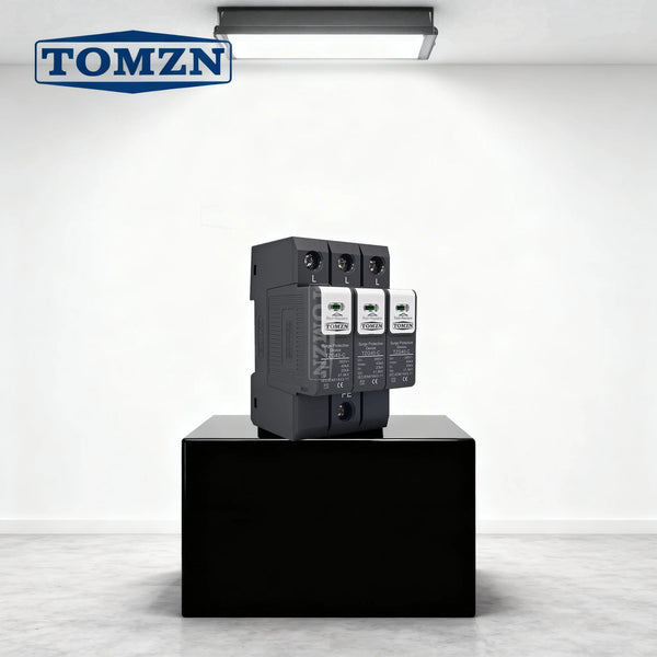TOMZN TZG40-B/C/D DIN Rail SPD, 1P-4P, PA66, 110/220V AC, 10-30kA, T2 Pluggable New Type – Office & PC Lightning Protection