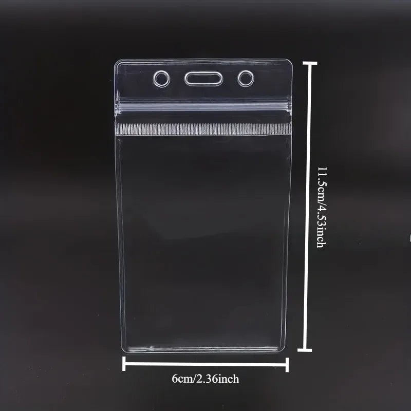 10pcs Waterproof Transparent Card Holders Specifically Designed, Plastic Protectors for Business,Bank Credit Cards,campus card