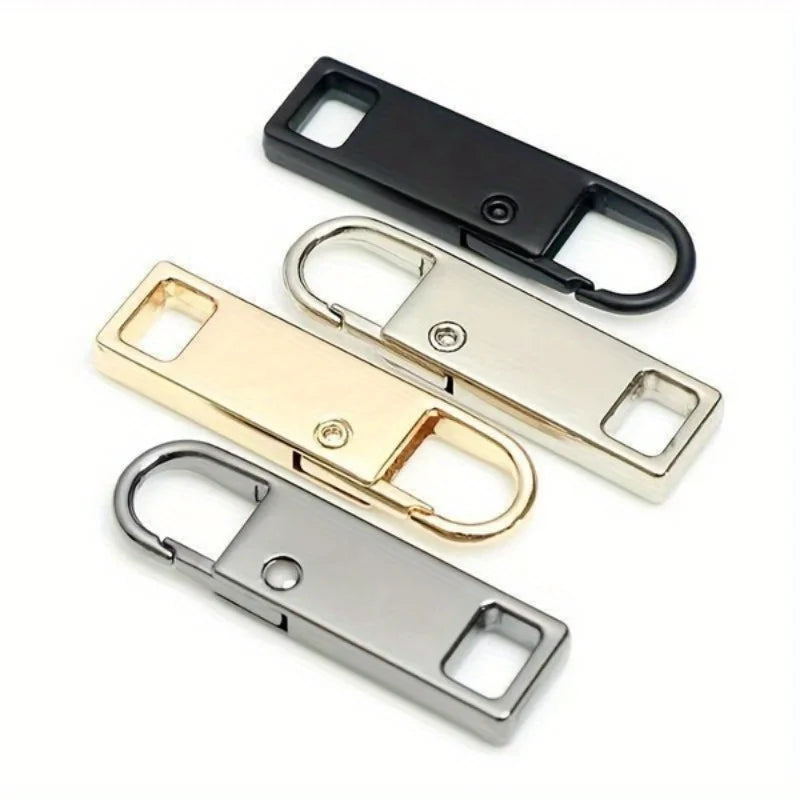 2pcs Detachable Zipper Pull, Replacement Zipper Accs For Jeans & Backpack, Sewing Tools.Replace zipper components