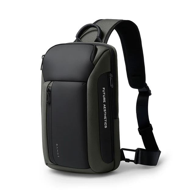 BANGE Brand Design Oxford Trendy Waterproof Materials Men Chest Bag with Large Capacity Fashion Multi-Pockets Slim bag for male