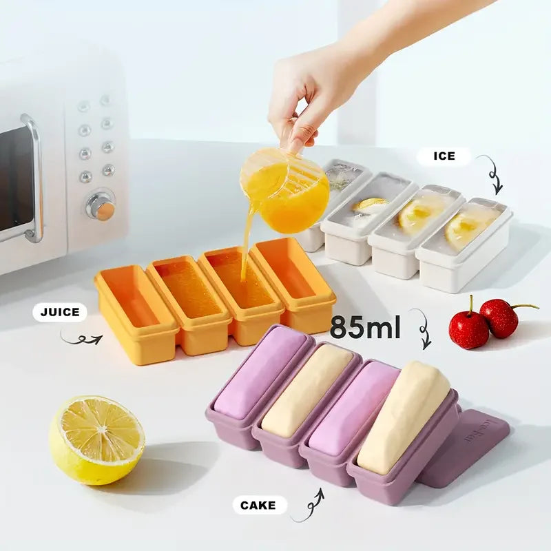 Summer Essentials: Silicone Ice Cube Tray - Bpa Not Included, Easy to Release, Suitable for Iced Drinks and Whiskey