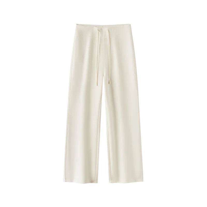 Semir Women Casual Pants High Waist Brushed Fleece Sport Style Wide Leg 2026 New Winter Daily Wear Urban Casual Style