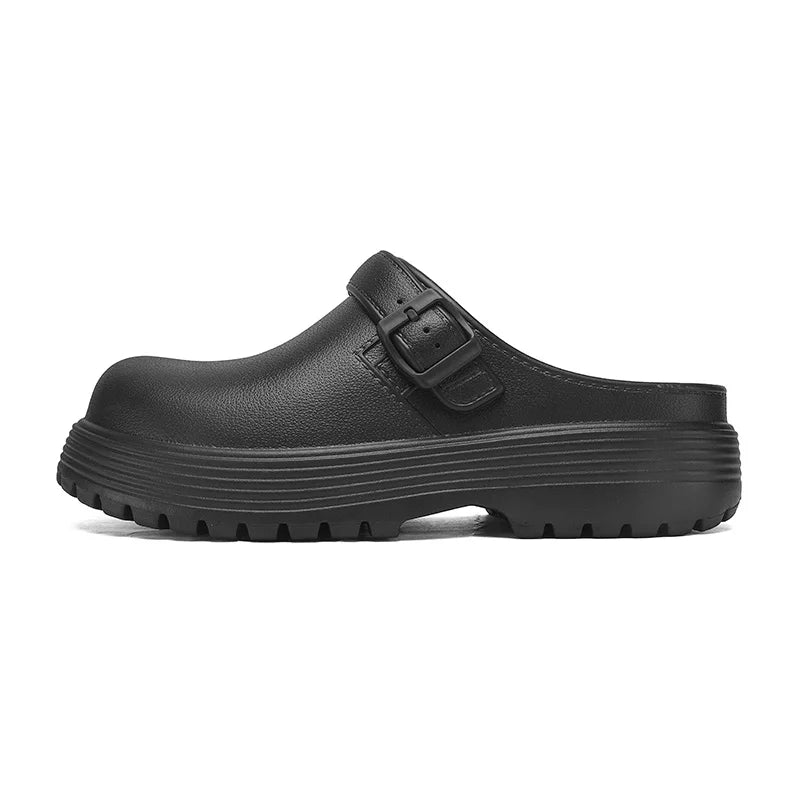 Men's Mule EVA casual slippers summer soft-sole non-slip lightweight outdoor walking beach shoe fashion dual-use sports slippers