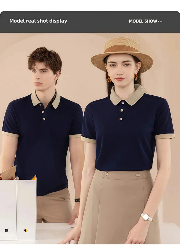 2026 Summer Breathable Polo Shirt Men's Custom Logo Workwear Casual Daily  Men's Clothing T-Shirt Team Uniform