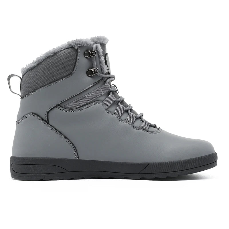 Wide Toe Box Plus Size 49 50 51 52 53 Men's Winter Snow Boots Warm Fleece Lined High Top Non‑Slip Ankle Boots