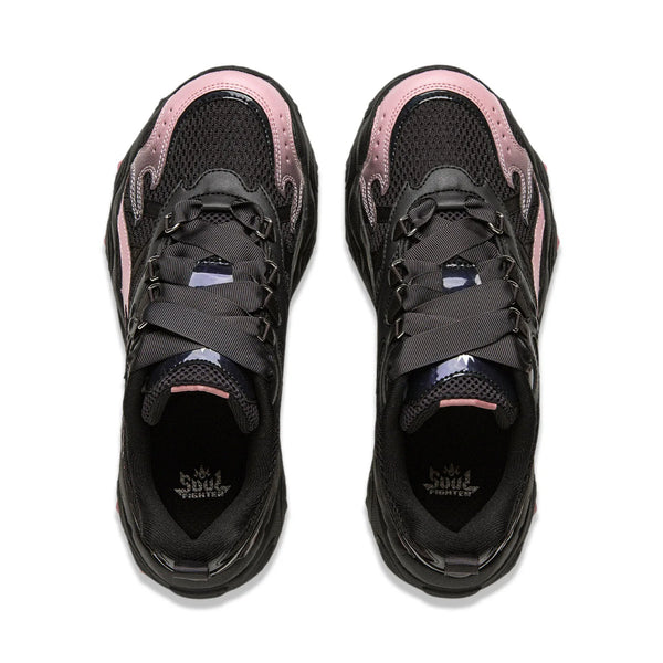ស្បែកជើង Li-Ning សម្រាប់នារី X-CLAW LITE 3 ទាន់សម័យ មានខ្យល់ចេញចូលបានល្អ កែងក្រាស់ ស្បែកជើងប៉ាតា LiNing បែបបុរាណ ធម្មតា AGCV398