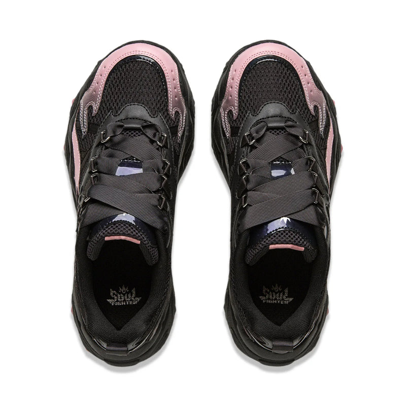 ស្បែកជើង Li-Ning សម្រាប់នារី X-CLAW LITE 3 ទាន់សម័យ មានខ្យល់ចេញចូលបានល្អ កែងក្រាស់ ស្បែកជើងប៉ាតា LiNing បែបបុរាណ ធម្មតា AGCV398