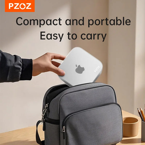 PZOZ For Mac Mini M4 Silicone Case Protective Cover For Macmini Protective Shell Cove Desktop Computer Case Shockproof Soft Case