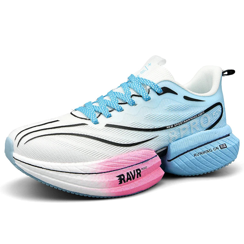 Unisex Running Shoes Professional Cushioning Breathable Mesh Wear-resistant Marathon Training Sports Tennis Shoes for Men Women