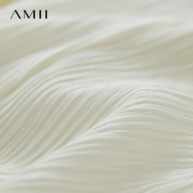 AMII ខោខ្លីការិយាល័យ Minimalist សម្រាប់នារីរដូវក្តៅឆ្នាំ ២០២៥ ខោខ្លីរលុងធម្មតាសម្រាប់នារីម៉ូដថ្មី 12542174