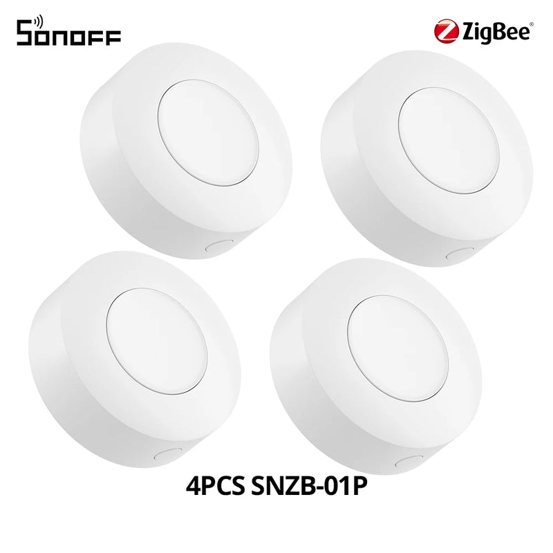 SONOFF SNZB-01P Smart Zigbee Wireless Switch 1-10PCS Smart Scene via eWeLink Two-Way Control with TX Ultimate NSPanel Pro Switch